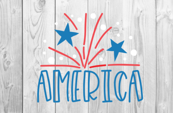 America Fireworks SVG: Graphics & T-Shirt Designs