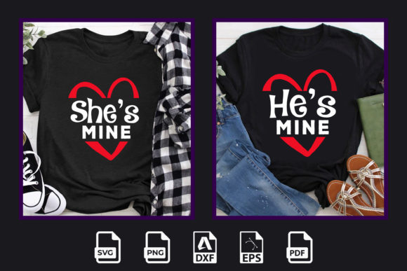 He s Mine - She s Mine Graphics & T-Shirt Designs