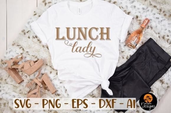 Lunch Lady Graphics for T-Shirt Designs