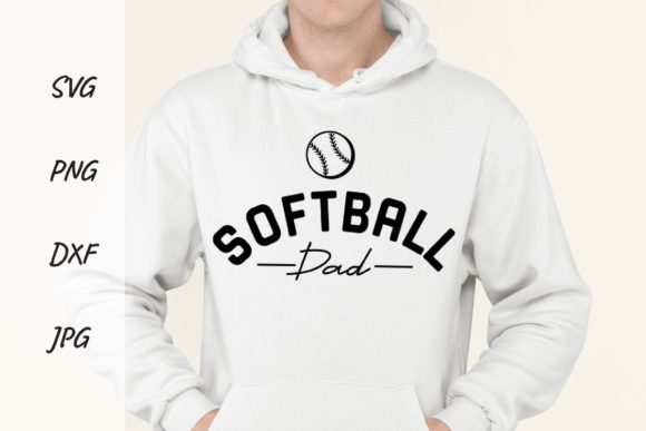 Softball Dad SVG: Graphics for T-Shirt Designs