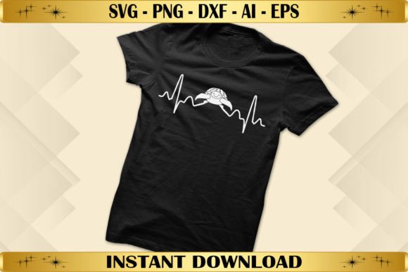 Turtle Heartbeat Graphics for T-Shirt Designs